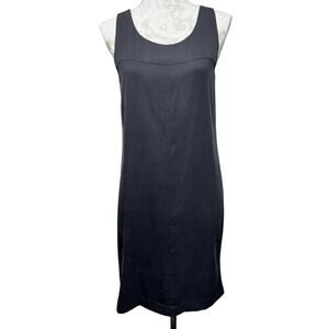 Women's Theory Silk Sleeveless Shift Little Black Dress Size 10‎ Elegant Stretch